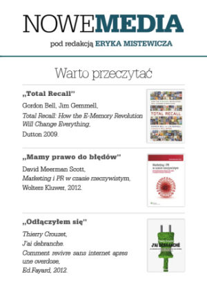 NOWE MEDIA pod redakcją Eryka Mistewicza: Warto przeczytać